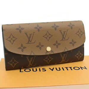 Louis Vuitton Portefeuille Wallet Emilie Long Monogram Reverse Brown